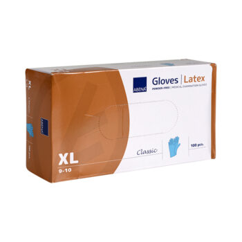 gloves latex pf blue XL 3931
