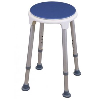 blue seat bath stool